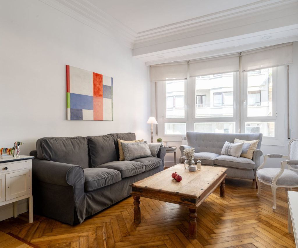 Living room at Zurriola Essence Apartment